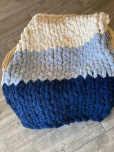 Load image into Gallery viewer, Baby Nap in Navy, Mist and Oatmeal