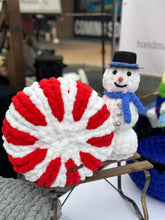 Load image into Gallery viewer, Peppermint/Candy Cane Accent Pillow