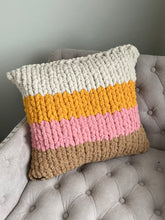 Load image into Gallery viewer, Chunky Knit Throw Pillow (Square)