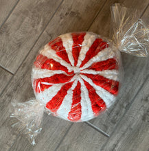 Load image into Gallery viewer, Peppermint/Candy Cane Accent Pillow