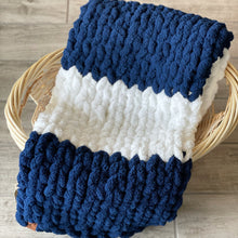 Load image into Gallery viewer, Baby Nap in Navy and Pearl
