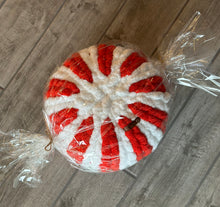 Load image into Gallery viewer, Peppermint/Candy Cane Accent Pillow
