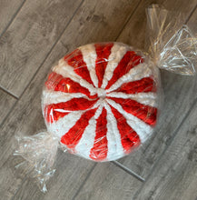 Load image into Gallery viewer, Peppermint/Candy Cane Accent Pillow
